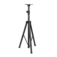 ECO SS022 Black (40кг/1,85м.) Стойка-тренога для акустических систем со съемным адаптером, диаметр трубы: 35мм., материал: Сталь,, высота 100-185cм, цвет черный, масса 3кг. макс.нагрузка: 40кг., поставляется по 8шт. в коробке размером 48,3x29x102cm