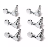 MH103-33-CR колки для гитары универсальные, двусторонние 3+3, хром, под отверстие 10 мм, втулки и шурупы в комплекте, Donlis