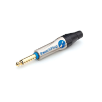 Amphenol TM1P Кабельный разъем Jack 1/4", T серия SwitchPlug, Моно, Прямой, Никель, Стандартный