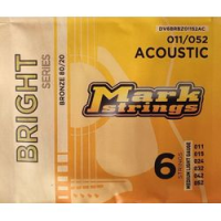 Markbass bright series dv6brbz01152ac  струны для акустической гитары, 11-52, бронза 80/20
