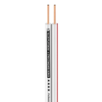 Adam hall k4l215flatsnow - кабель спикерный, 2 x 1.5 мм2, плоский, белый