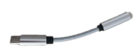 00-00027481 Переходник AUX 3.5мм (f)-Type-C (m), 0.1м ПВХ белый, GoPower