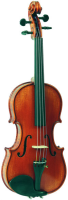 Violin Gliga Gama P-V014 - Профессиональная скрипка ремесленного изготовления. Сильно волнистый клен. Аксессуары из черного дерева.