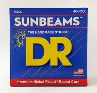 DR NLR-40 - струны для 4-струнной бас-гитары, Калибр: 40-100, Серия: SUNBEAM™, Обмотка: никелированая сталь, Покрытие: нет