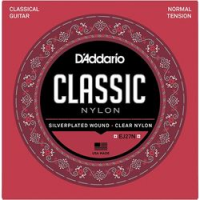 D`addario ej27n  струны для классической гитары, прозрачный нейлон, silver, normal tension