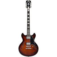 D'angelico premier mini dc brown burst