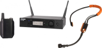 Shure glxd14re/sm31-z2. цифровая рэковая радиосистема shure с головным микрофоном sm31fh