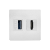 ABL 2T0110UH- Сдвоенный модуль подключения IMP 1xUSB 3.0, 1xHDMI, белый