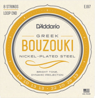 EJ97 Комплект струн для греческого бузуки, никелированные, 10-28, D'Addario