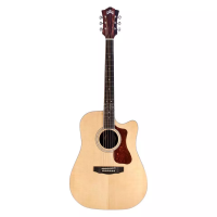 GUILD D-260CE Deluxe, гитара электроакустическая, форма корпуса - дредноут, цвет - натуральный, верхняя дека - массив ели, корпу