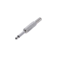 Adam hall k3cjm2 - разъем trs (jack) 6,3 mm mono, полностью металлический