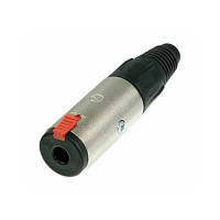 Разъем Neutrik Phono Jack 6.3mm phono female (NJ3FC6) стерео на кабель 4-8 мм