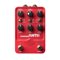 Universal Audio ANTI 1992 High Gain Amp red гитарная педаль эффекта