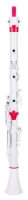 NUVO Clarinéo (White/Pink) кларнет, строй С (до), материал - АБС-пластик, цвет - белый/розовый, в комплекте кейс, запас