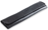 Bag for 2 batons Takt TB-TTLK2 - Black genuine leather folding bag for 2 batons