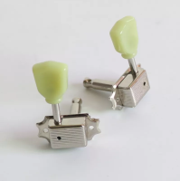 MH028-33-NI колки для акустической или электрогитары Vintage LP, двусторонние 3+3, никель, под отверстие 8,1 мм, втулки и шурупы в комплекте, Donlis