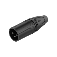 ROXTONE RX3M-BS Разъем cannon кабельный папа 3-х контактный, цвет: Черный.