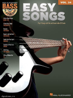 MusicSales HL00701480 - BASS PLAY ALONG VOLUME 34 EASY SONGS BGTR BK/CD