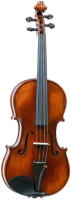 Violin Gliga Gama P-V034 - Профессиональная скрипка ремесленного изготовления. Сильно волнистый клен. Аксессуары из черного дерева.