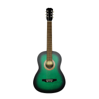 F-Green Гитара акустическая, зеленая, Кунгурская Акустика