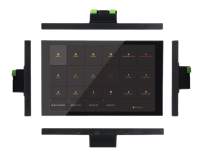 8-дюймовая встраиваемая сенсорная панель управления. Черная.