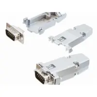 Разъем kramer con-hd15-hood/metal  корпус vgа разъема, металл hd15 для пайки, 10 мм