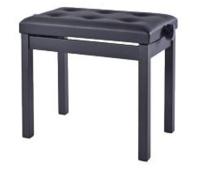 HY-TM21-SATIN-BLACK Банкетка, матовый черный, искусственная кожа, Rin