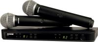 Микрофонная система SHURE [BLX288E/SM58-M17] беспроводная, двухканальная, с двумя ручными передатчиками SM58. Частота UHF 662-686 МГц