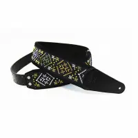 FIDEL FL22009E орнамент чёрный / чёрный - Ремень для гитары
