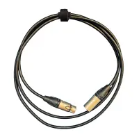 XLR3F-XLR3M (black) 60 метров балансный микрофонный кабель (черный) GS-PRO