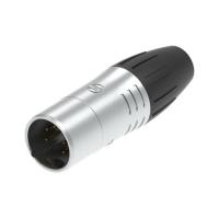 Seetronic SCWM5 Разъем Сannon кабельный 1шт., папа 5-ти контактный, покрытие контактов: золото. цвет: хром,