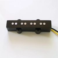 DJ51-P-B-BK звукосниматель для 4-струнной бас-гитары "Jazz Bass", магниты Alnico 5, 8,8 кОм, для бриждевой позиции, цвет черный, Donlis