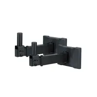 ECO WSS022 Black Настенный L образный кронштейн для установки акустических систем. Сталь, диаметр адаптера - 35 мм. Длина плеча - 20-30 см, Вес 2.5 кг, Грузоподъемность: до 30 кг. Цвет: Черный. Поставляется по 2шт.