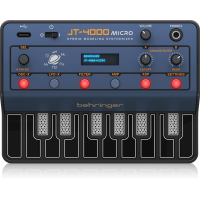 BEHRINGER JT-4000M MICRO - программируемый 4-голосовой гибридный синтезатор, с 2 аналоговыми моделир