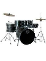 Mapex CM5294FTCFJ Ударная установка из 5-ти барабанов, Comet series: BD2216, TT1007, TT1208, FT1614, SD1450, педаль P250, стойки: H250, C250, S250, стул T400, тарелки 14" HIHAT + 16"CRASH, цвет Ebony Yellow Grain