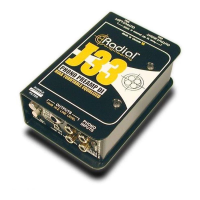 Radial j33  директ бокс для винила, 2 rca вход , 2 rca выход, 2 xlr выход , стерео джек и минид
