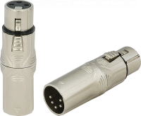 ROXTONE RA5XM3XF Переходник с 5-ти контактного XLR папа на 3-х контактный XLR мама