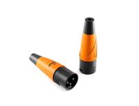 PROCAST cable BP-XLR/Male - XLR (male) балансный разъем для фиксированной инсталляции - штекер под пайку, 3 контакта, пластиковый корпус, цвет оранжевый