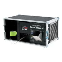 TOUR HAZER II-SF
                Профессиональный хейзер TOUR HAZER II-SF, собранный в одном кофре (BLACK STANDARD) с вентилятором 6000 л/мин, мощность 1600W, управление плотностью дыма и скоростью вентилятора по DMX, низкий расход жидкости, компактный ра