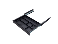 ErgoFount PTW4024B- Выдвижной ящик-органайзер для канцелярских принадлежностей под стол, средний, черный