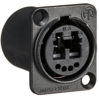 Neutrik NO2-4FDW-A- Двухканальный оптический разъем LC Duplex (розетка), панельный, IP65