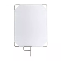 F04-36 Flag panel stainless steel 70*90 cm, fabric: diffusion white флаг белый просветный E-Image