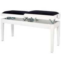 GEWA Piano bench Deluxe Double White matt Банкетка для пианино двойная