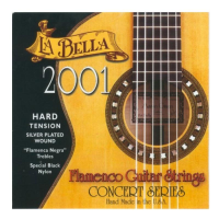 LA BELLA 2001 Flamenco Hard - струны - нейлон/обмотка серебро/сум.натяж. 40,05кг
