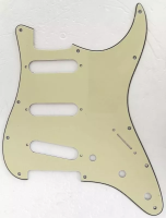 ST-SSS-MG пластиковый 3-слойный пикгард для электрогитары "Stratocaster", под конфигурацию S-S-S, цвет Mint Green, Donlis
