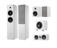 Комплект Phaze Audio полочная АС Tilia 2 + напольная АС Tilia 1 + центральный канал Tilia Center + сабвуфер Tilia SUB 10" Цвет: Белый [White]