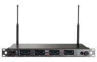 Mipro ACT-848AVB Четырёхканальный цифровой UHF приёмник серии ACT-800 с встроенным аудиоинтерфейсом AVB. Рековый форм-фактор. Встроенный DSP-процессор для обработки сигнала, эквалайзер, выход на наушники, аналоговый выход, цифровой выход AES/EBU, шифрован
