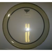 Remo p3-1320-c2  20"powerstroke clear, пластик для бас бараб. , прозрачн. с демп. кольцом, наклейка в комп