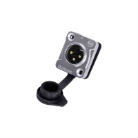 Adam hall k4pxm3ip65 - разъем xlr (f), 3-pin, ip65, тип d, панельный