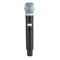 SHURE  ULXD2/B87A=-G51 - Цифровой ручной передатчик ULXD2, диапазон 470-534 МГц, конденсаторный суперкардиоидный капсюль Beta 87A, цвет чёрный